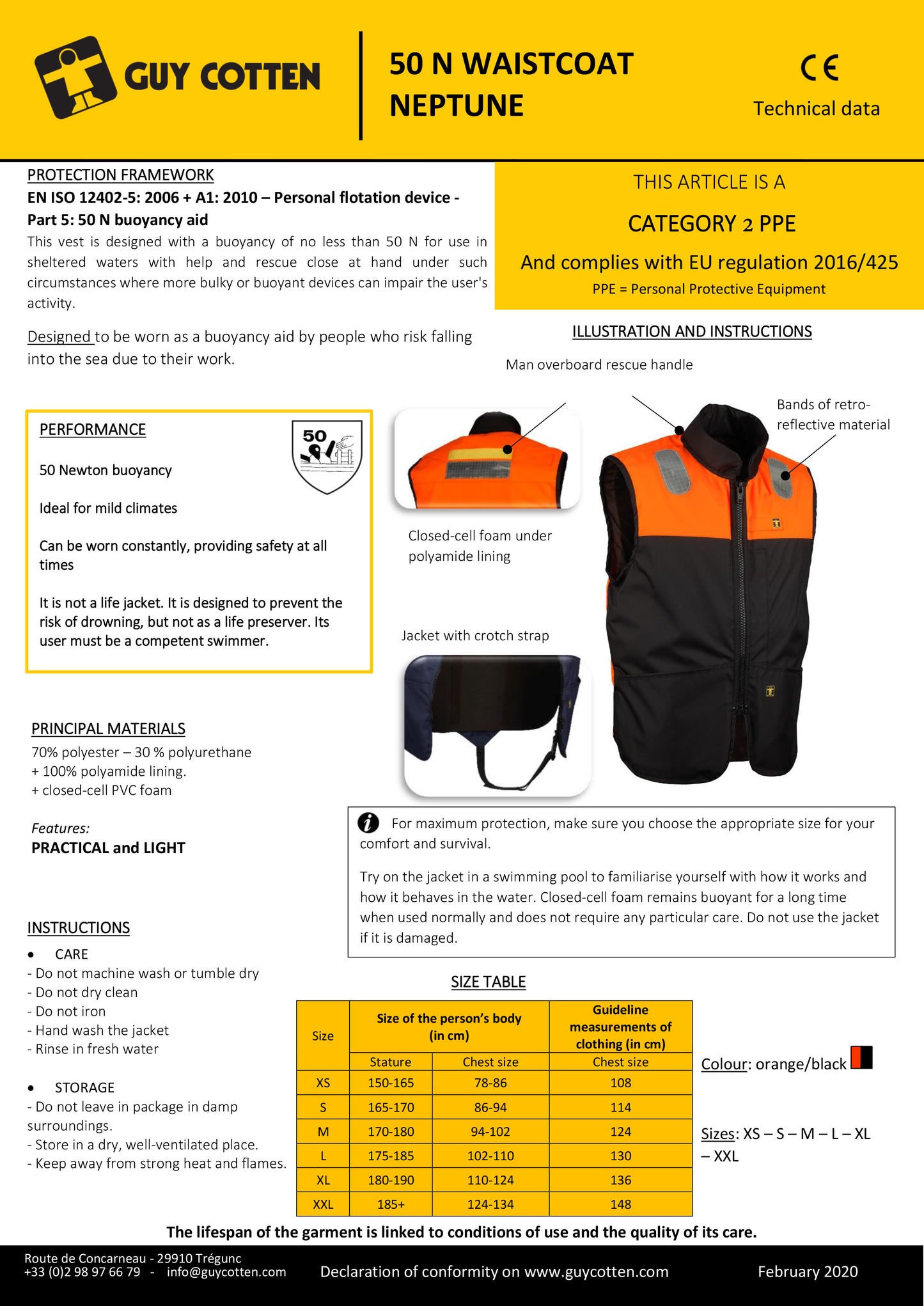 Guy Cotten BARAKA Flotation Vest