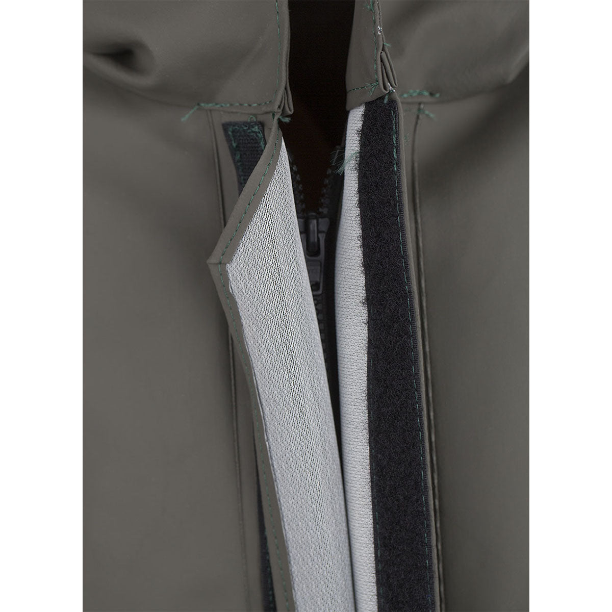 Guy Cotten Isocomb Full Body Suit zip and velcro double flap fastening