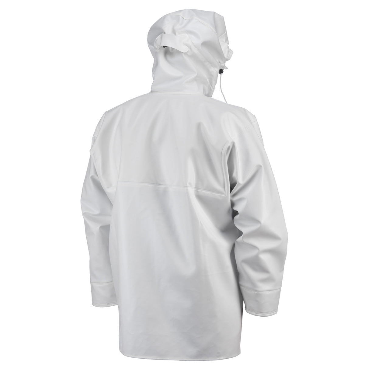 White Guy Cotten Heracles jacket back view, for chemical handling and food processing