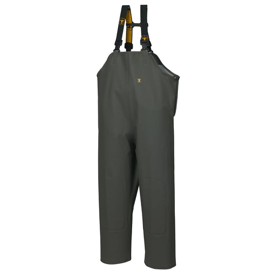 Guy Cotten Barossa Bib & Braces reversible overalls in green with adjustable suspenders