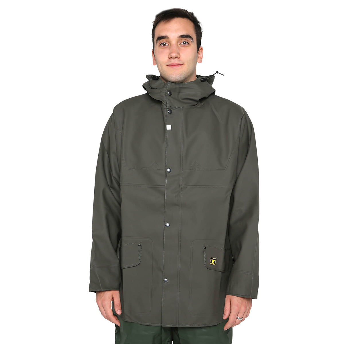 Guy Cotten Isoder Jacket Coat Green Waterproof Front View