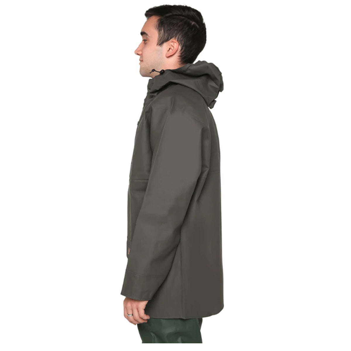 Guy Cotten Isoder Jacket Green Waterproof Side View