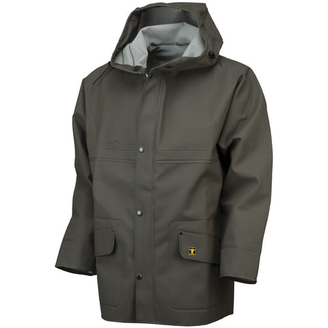 Guy Cotten Isoder Jacket Green Coat With Hood